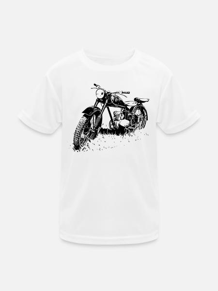 Zschopau DDR Motorrad - Kinder Funktions-T-Shirt - Weiß