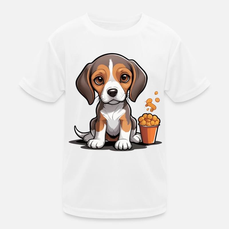Beagle Snack Time Kinder Funktions-T-Shirt
