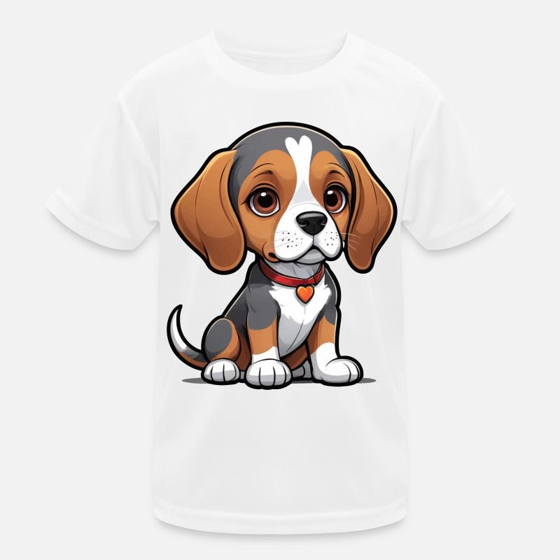 Chiot d’amour Beagle T-shirt sport Enfant