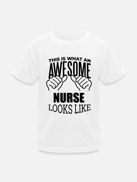 Krankenschwester, Schwester, Krankenschwester - Kinder Funktions-T-Shirt - Weiß - Vorne
