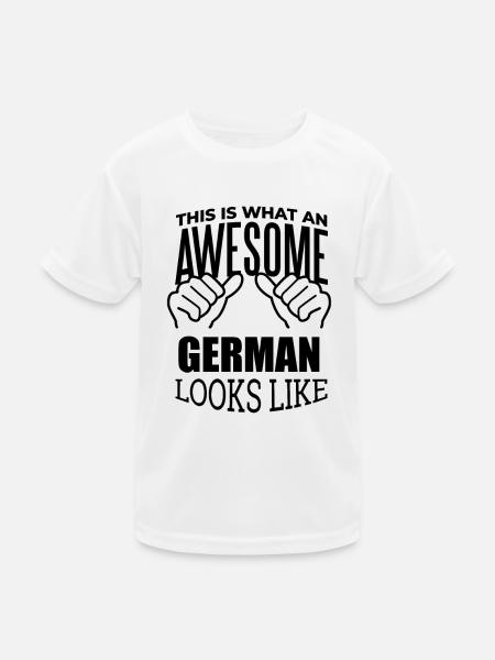 Deutschland Deutschland Deutschland - Kinder Funktions-T-Shirt - Weiß - Vorne