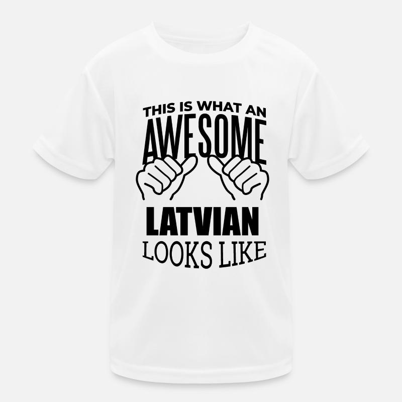 Latvia Kids Functional T-Shirt