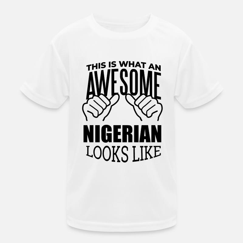 Nigeria Kinder Funktions-T-Shirt
