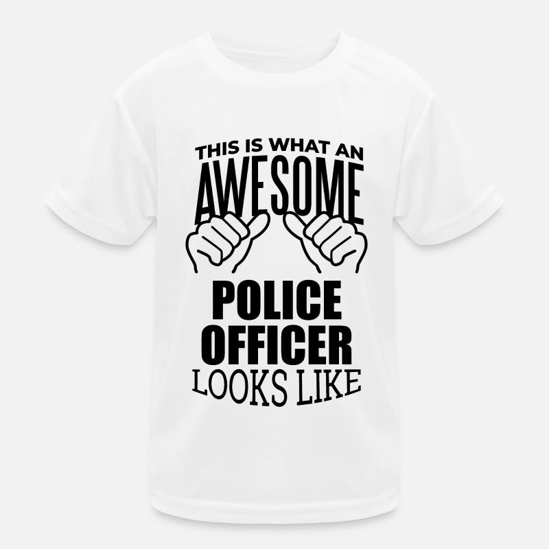 Polizei Kinder Funktions-T-Shirt