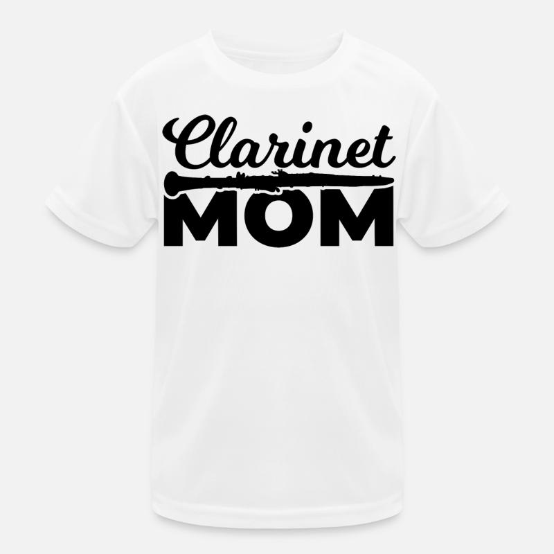 Klarinettenspieler Mutter Kinder Funktions-T-Shirt