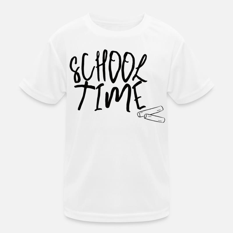 School Time – Minimal Schulstart Design Kinder Funktions-T-Shirt