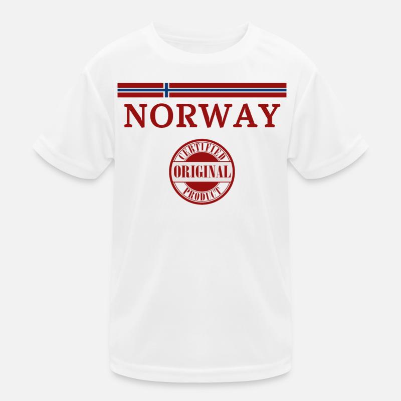 Drapeau norvégien T-shirt sport Enfant