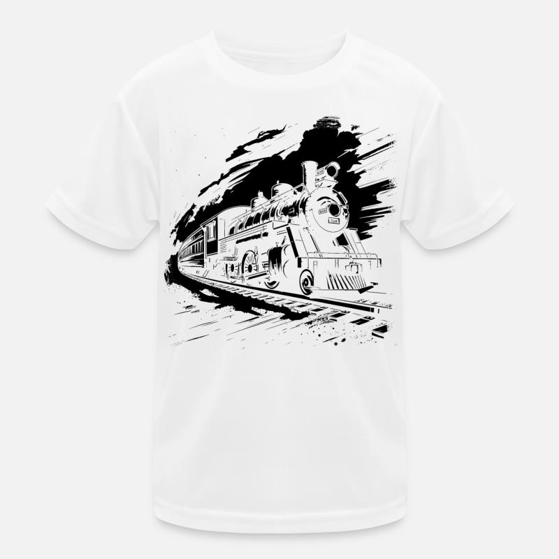 Eisenbahn Kinder Funktions-T-Shirt