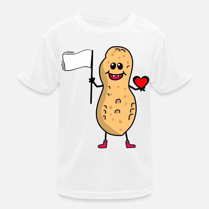 Erdnuss Weltfrieden Friedensfahne Frieden Freunde Kinder Funktions-T-Shirt