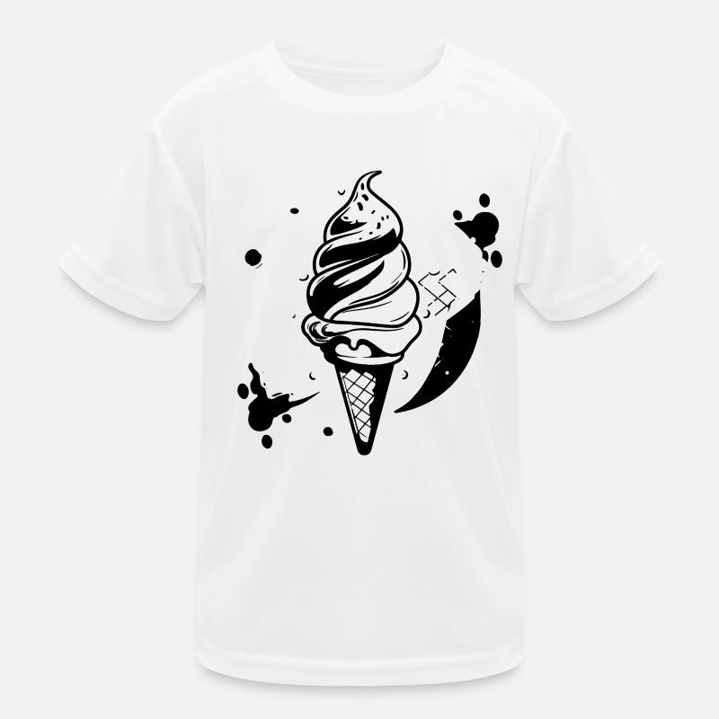 Graphique de crème glacée T-shirt sport Enfant