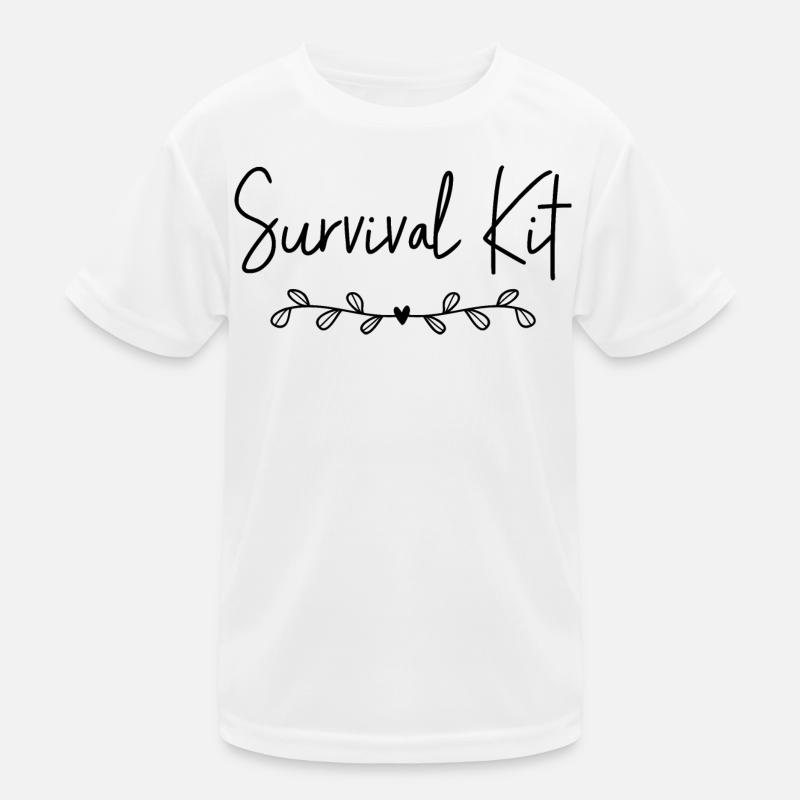 Survival Kit Kinder Funktions-T-Shirt