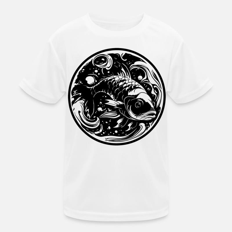 Fisch Zeichnung Kinder Funktions-T-Shirt