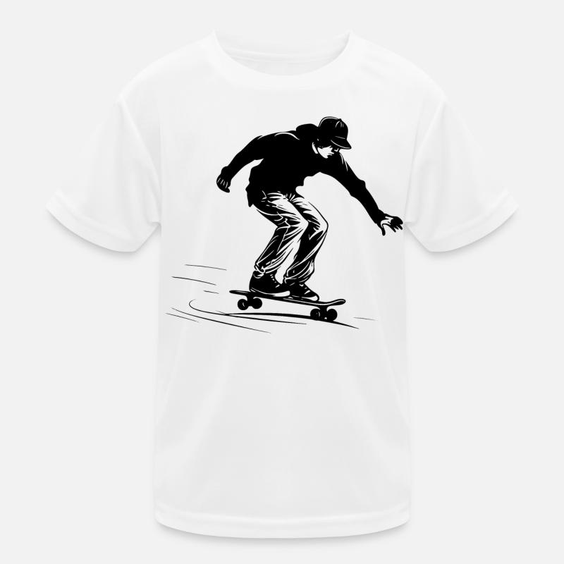 Skateboard Junge Grafik Kinder Funktions-T-Shirt