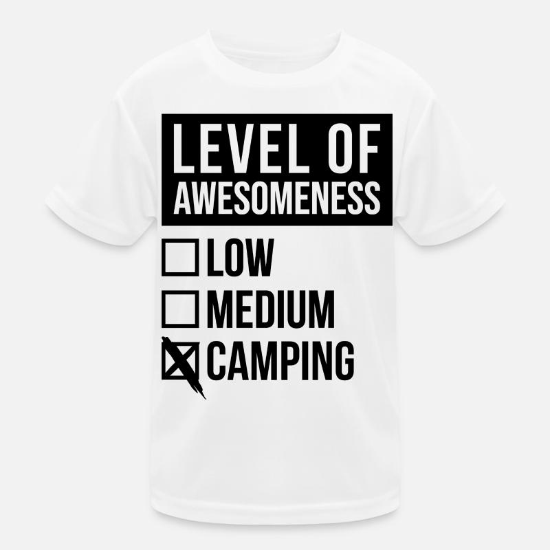 Camping Kinder Funktions-T-Shirt