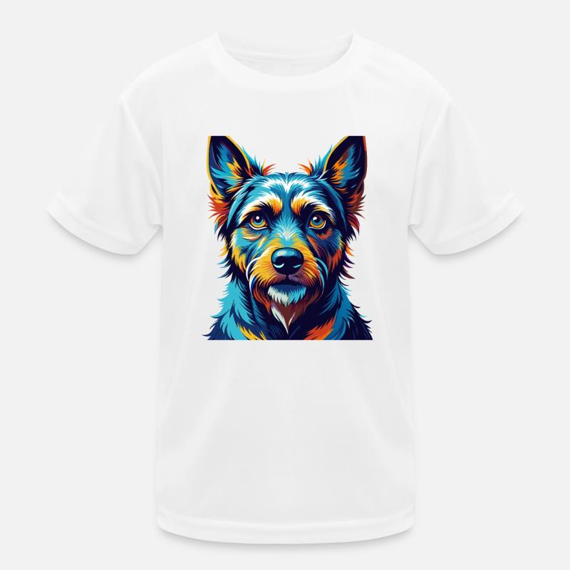 Deutscher Jagdterrier Hunderasse Karikatur Kawaii Kinder Funktions-T-Shirt