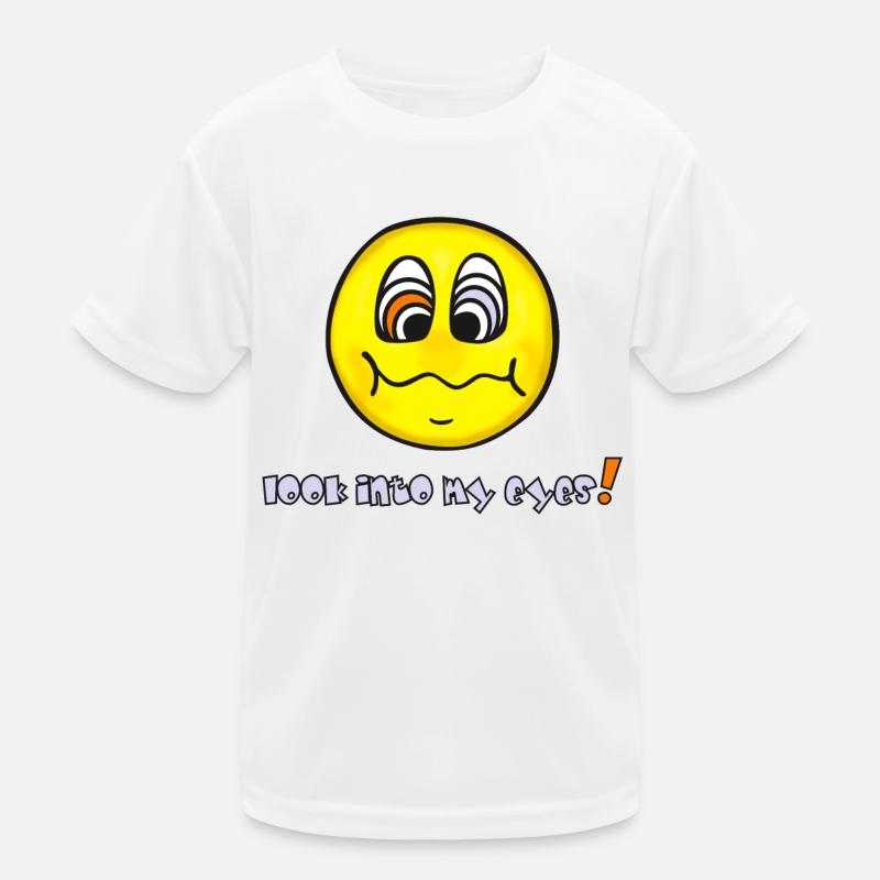Hypnose - Visage Jaune - Émoticône Drôle T-shirt sport Enfant