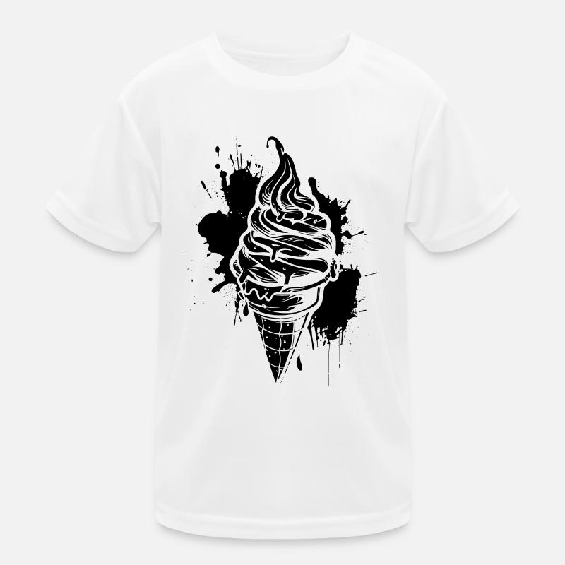 Eiswaffel Softeis Kinder Funktions-T-Shirt