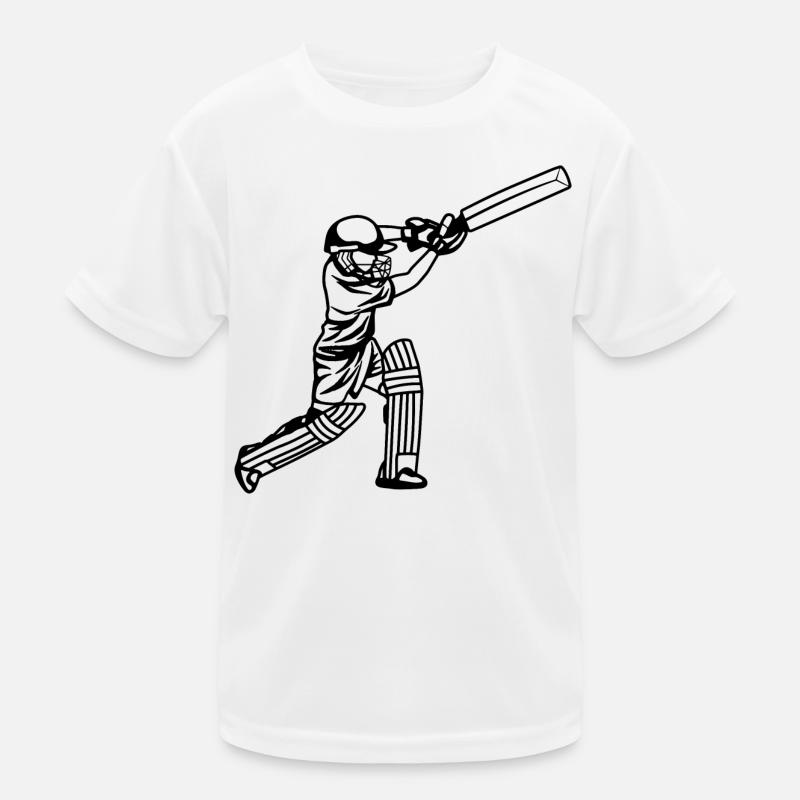 Cricket Junge Kinder Funktions-T-Shirt