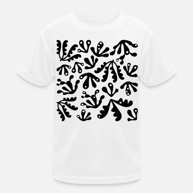 Abstrait Corail L Noir L Texture Grunge Subtile T-shirt sport Enfant