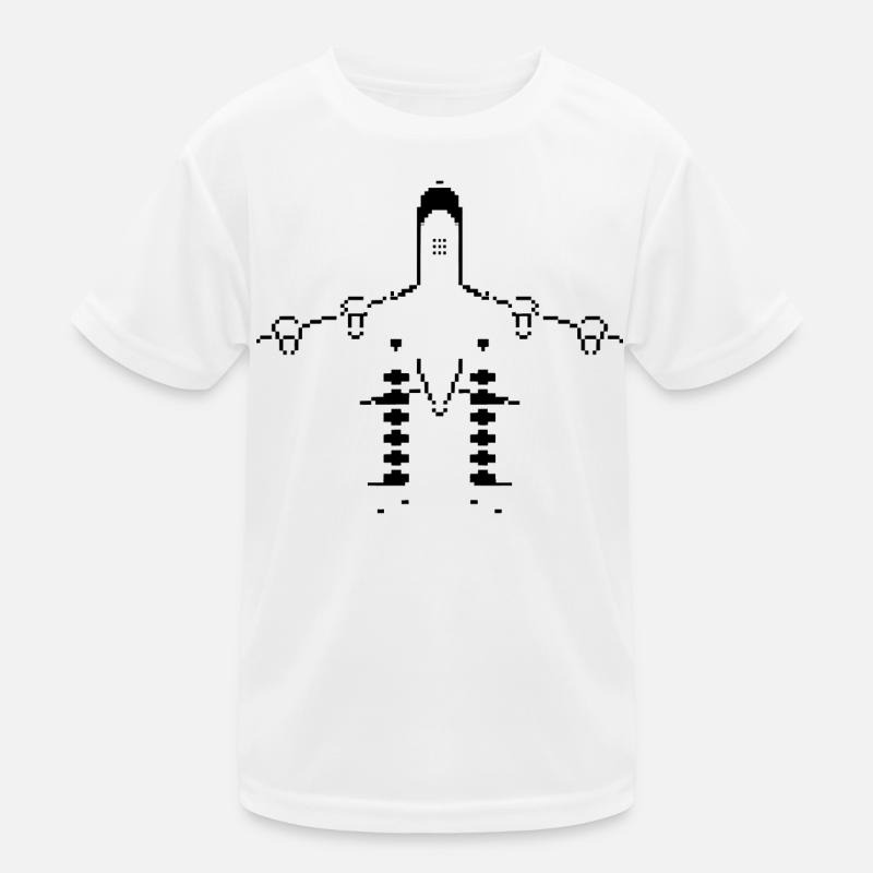 Flugzeug Pixel Kunst Kinder Funktions-T-Shirt