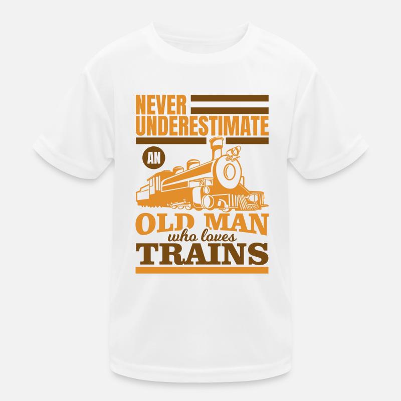 Eisenbahner Opa Kinder Funktions-T-Shirt