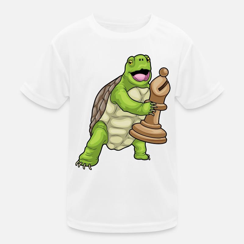 Turtle Chess Piece Bishop Chess Kids Functional T-Shirt