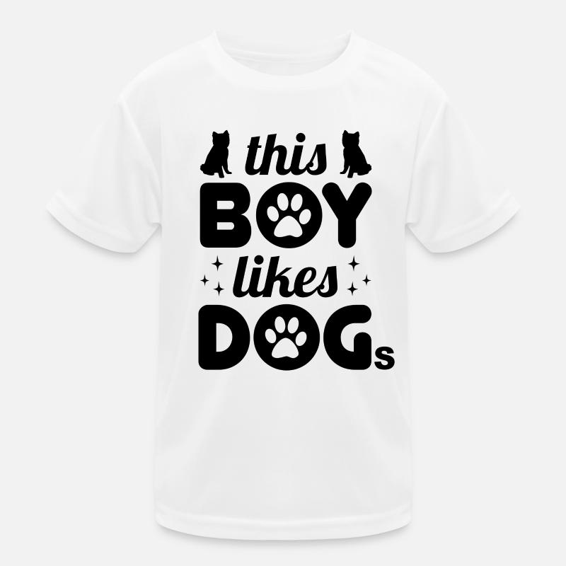 Ce garçon aime les chiens T-shirt sport Enfant