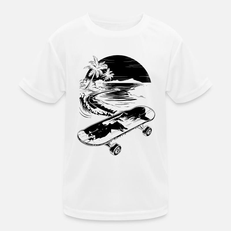 Skateboarding Kinder Funktions-T-Shirt