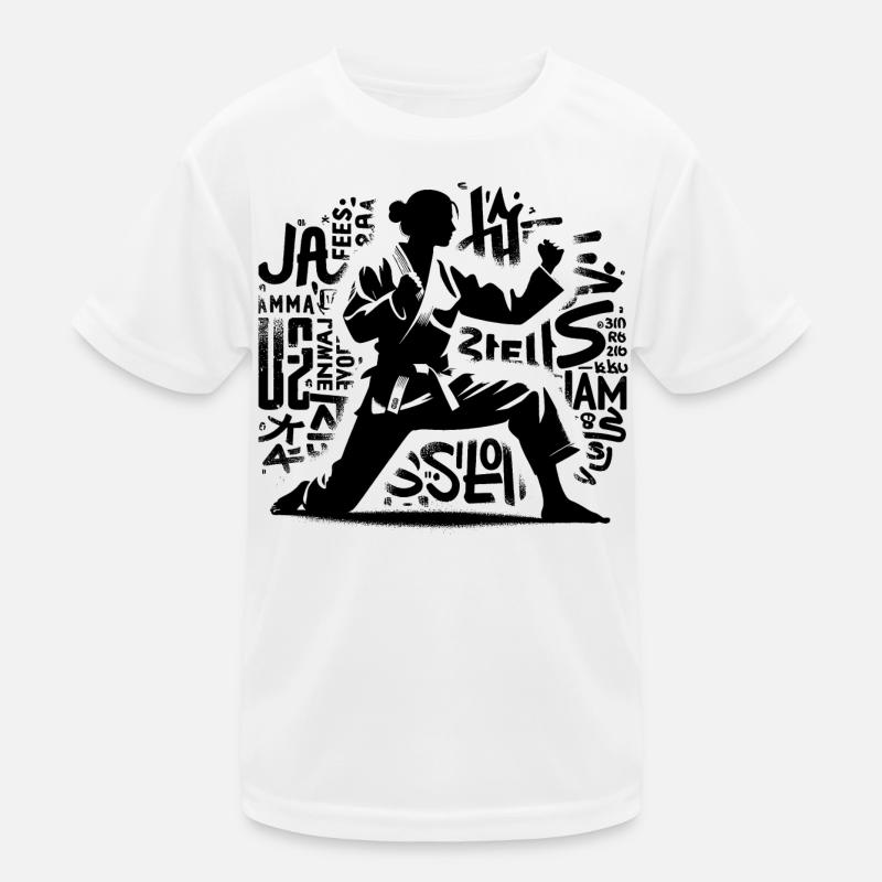 Süßes Karate Taekwondo Lustiges Karate Mädchen Kinder Funktions-T-Shirt