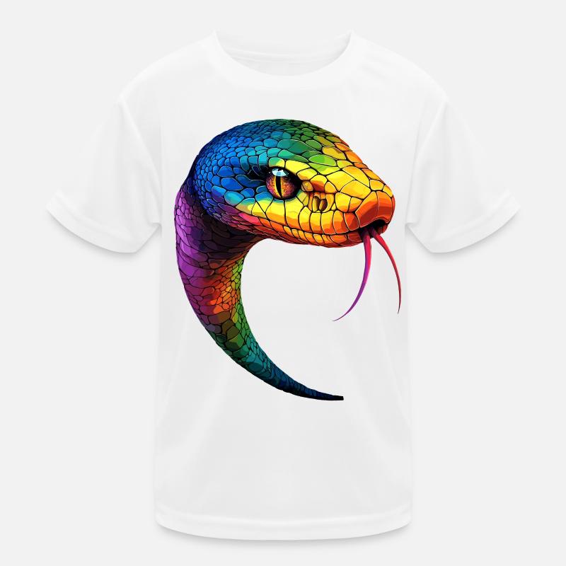 Snake Python Cobra Mamba Rattlesnake Snake Kids Functional T-Shirt