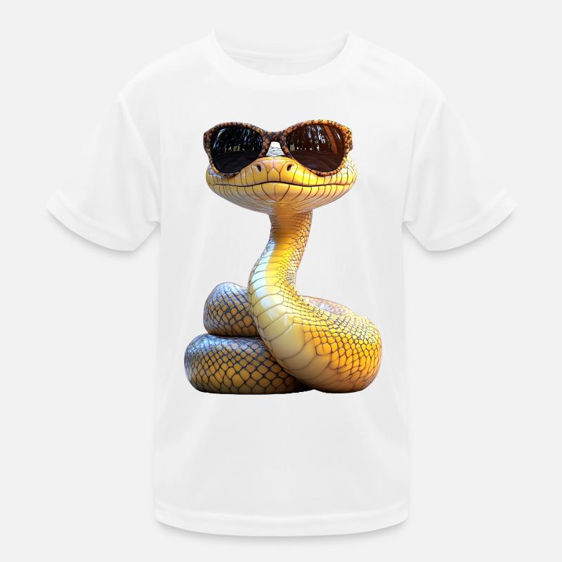 Snake Python Cobra Mamba Rattlesnake Snake Kids Functional T-Shirt