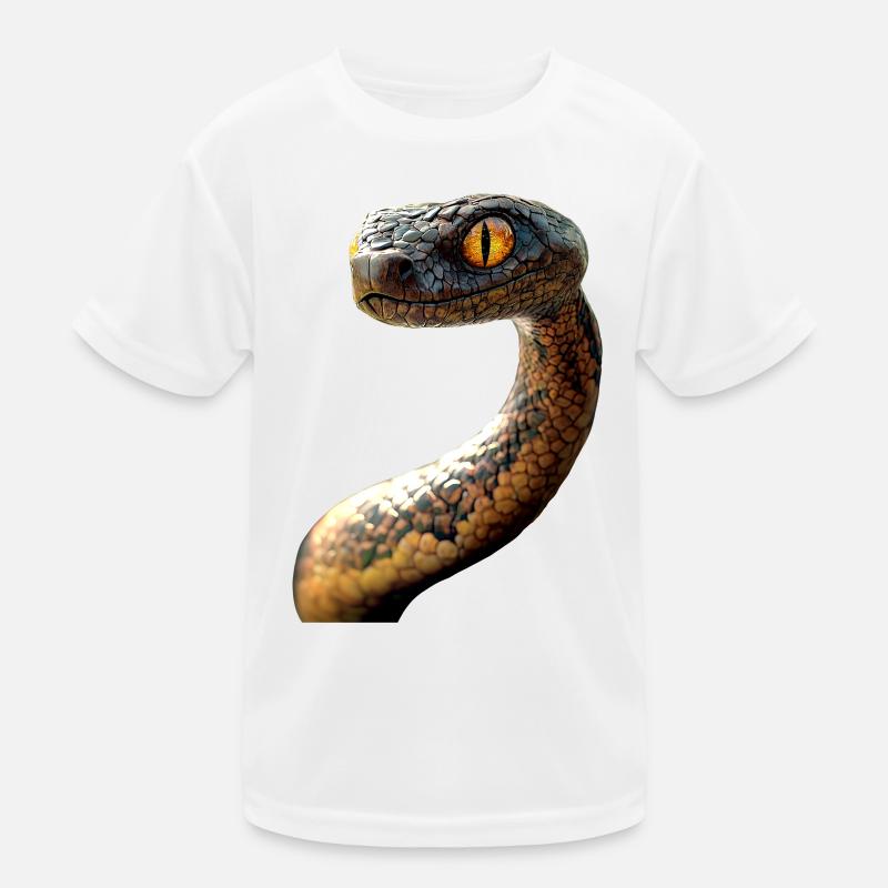 Snake Python Cobra Mamba Rattlesnake Snake Kids Functional T-Shirt