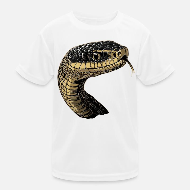 Snake Python Cobra Mamba Rattlesnake Snake Kids Functional T-Shirt