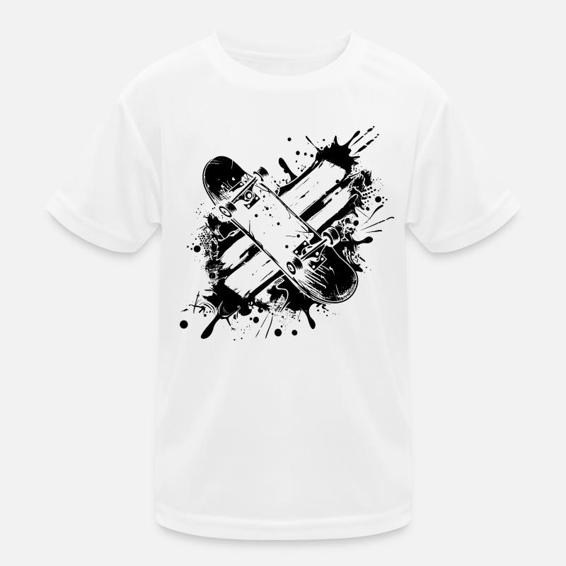 Skateboard Graffiti Kinder Funktions-T-Shirt