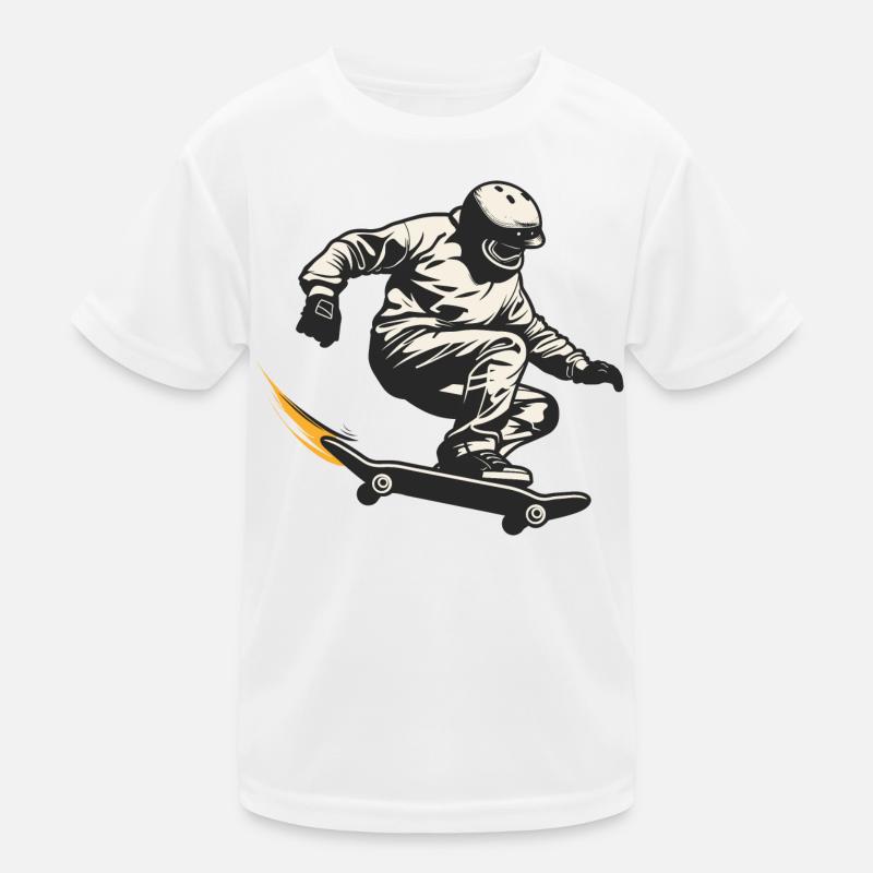 Skateboarder Kinder Funktions-T-Shirt