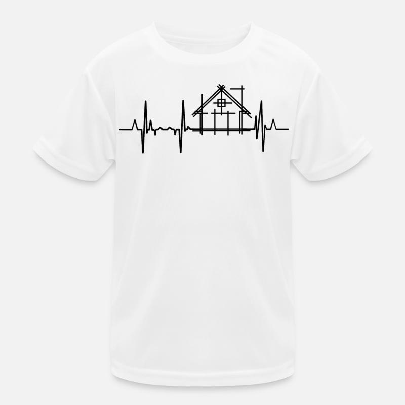 Architecture Heart Line Kids Functional T-Shirt