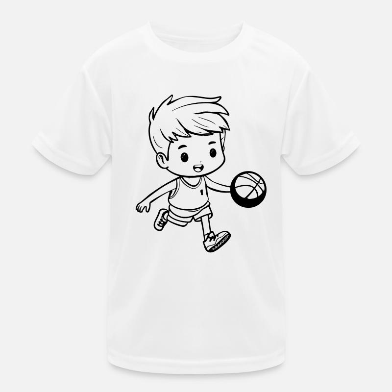 Basketball player boy Kids Functional T-Shirt