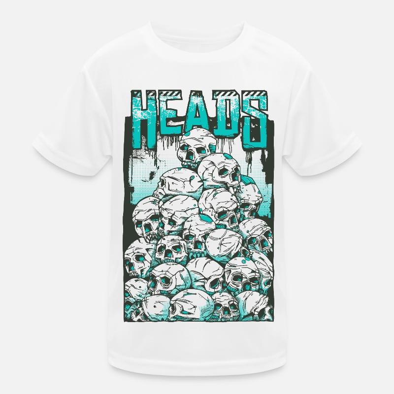 Schädel Kinder Funktions-T-Shirt