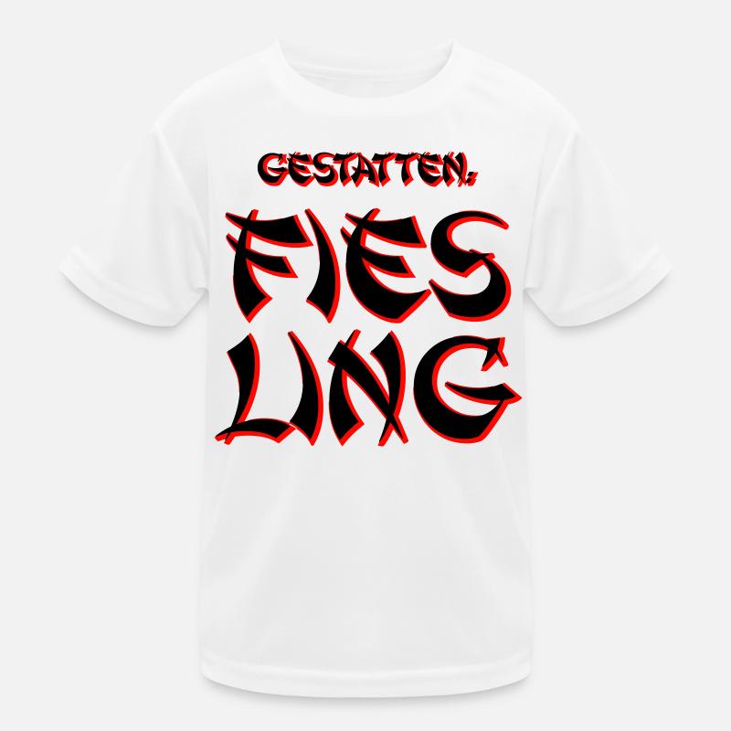 Fies Ling - Kinder Funktions-T-Shirt - Weiß