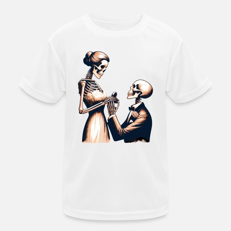Conception de parodie de squelette de mariage T-shirt sport Enfant
