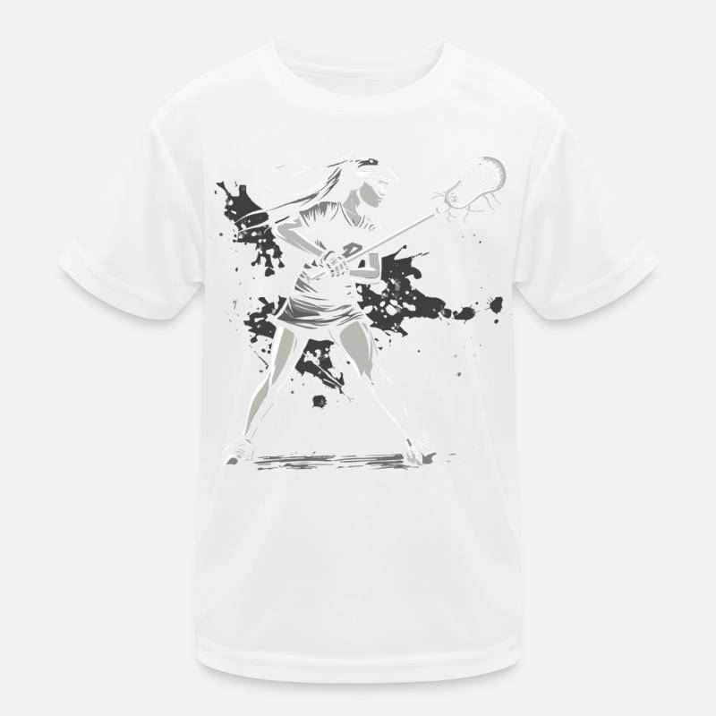 Lacrosse Player Kids Functional T-Shirt