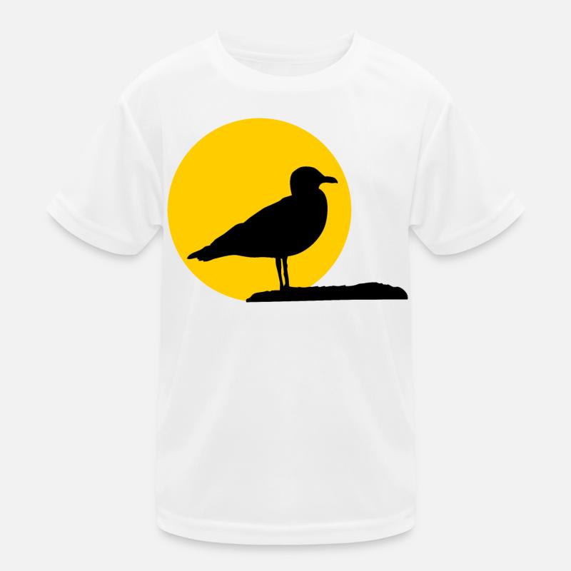 Mouette devant le soleil T-shirt sport Enfant