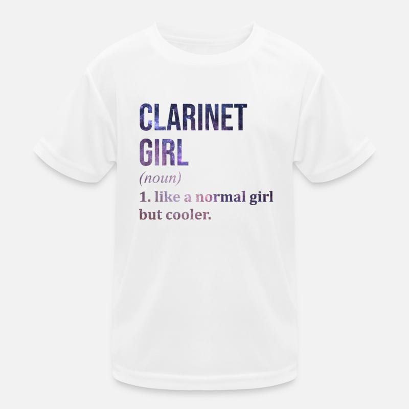 Klarinette Kinder Funktions-T-Shirt