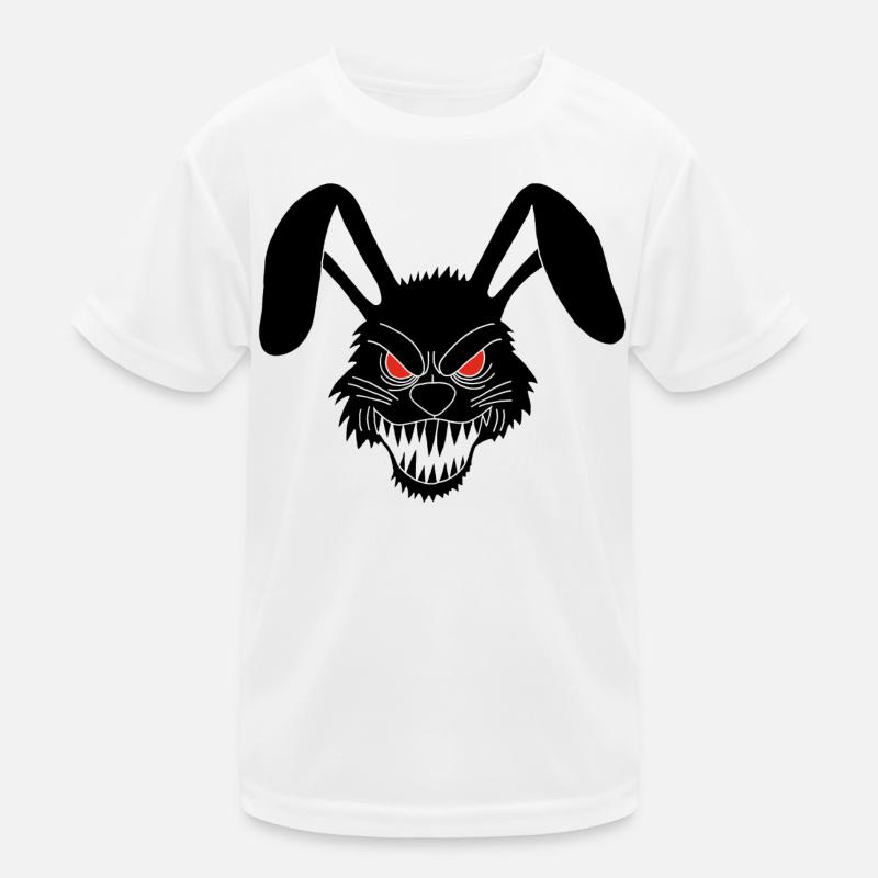 Demonic Black Rabbit Kids Functional T-Shirt