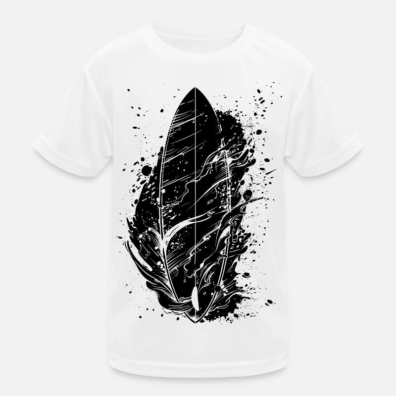 Surfboard Graffiti Kids Functional T-Shirt