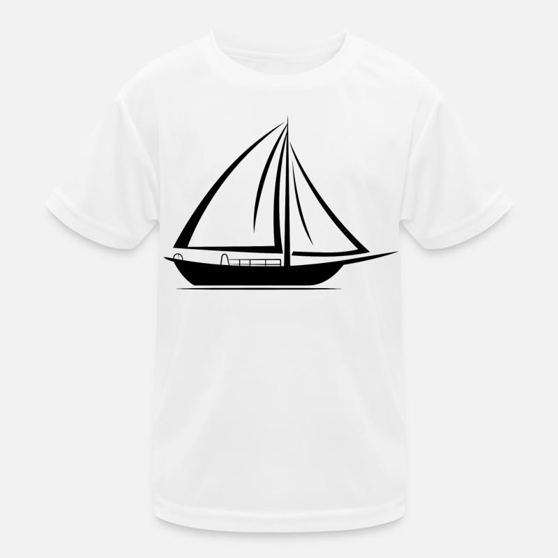 Dessin de voilier T-shirt sport Enfant