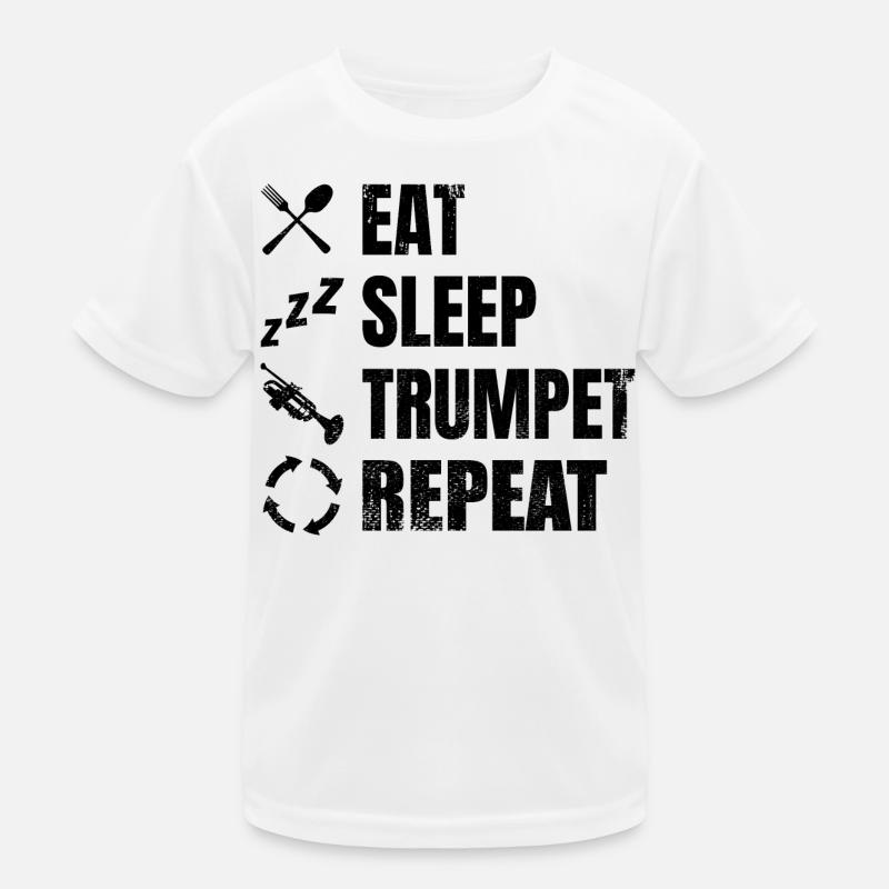 Trompeter Routine Kinder Funktions-T-Shirt