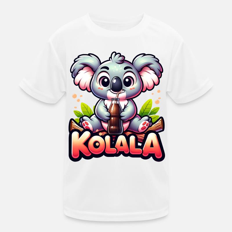 Kolala - Cute Koala with Word Game Kids Functional T-Shirt