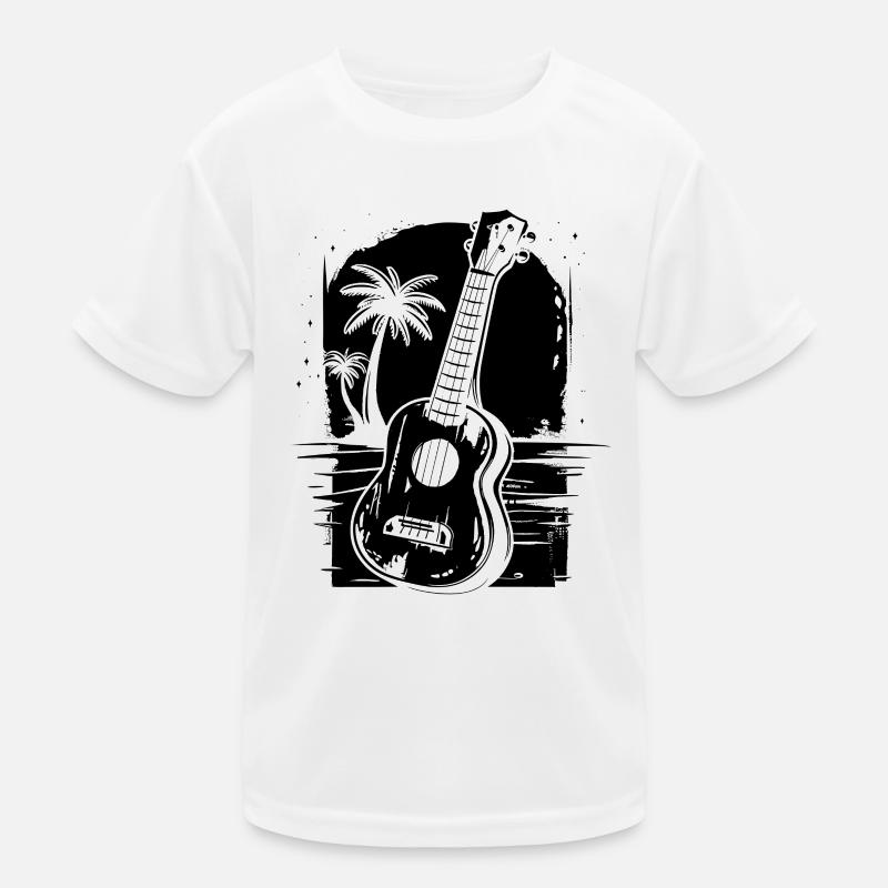 Ukulele Drawing Kids Functional T-Shirt