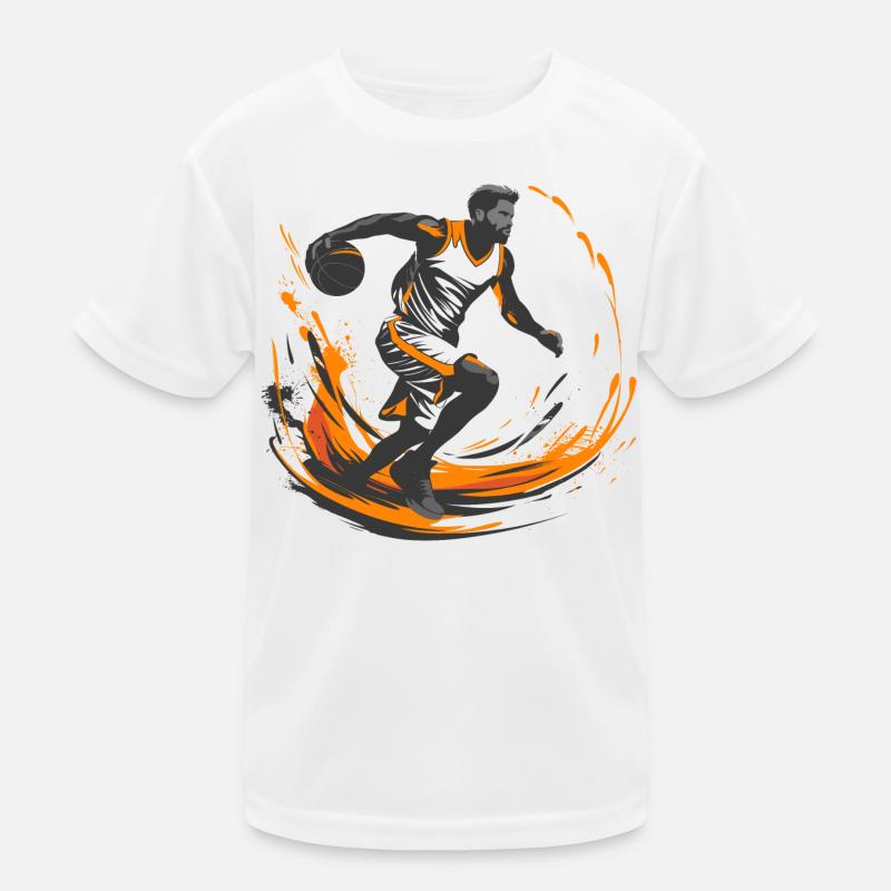 Basketballer Kinder Funktions-T-Shirt